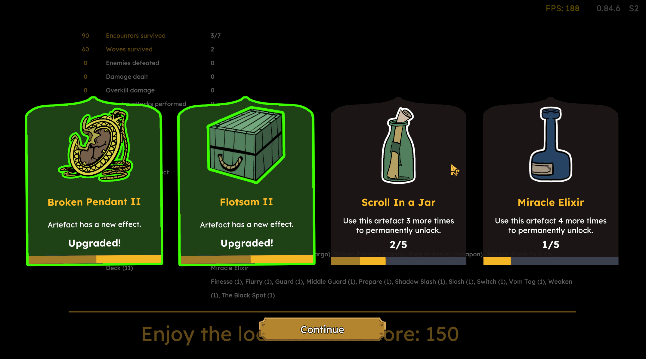 End of voyage progress overview