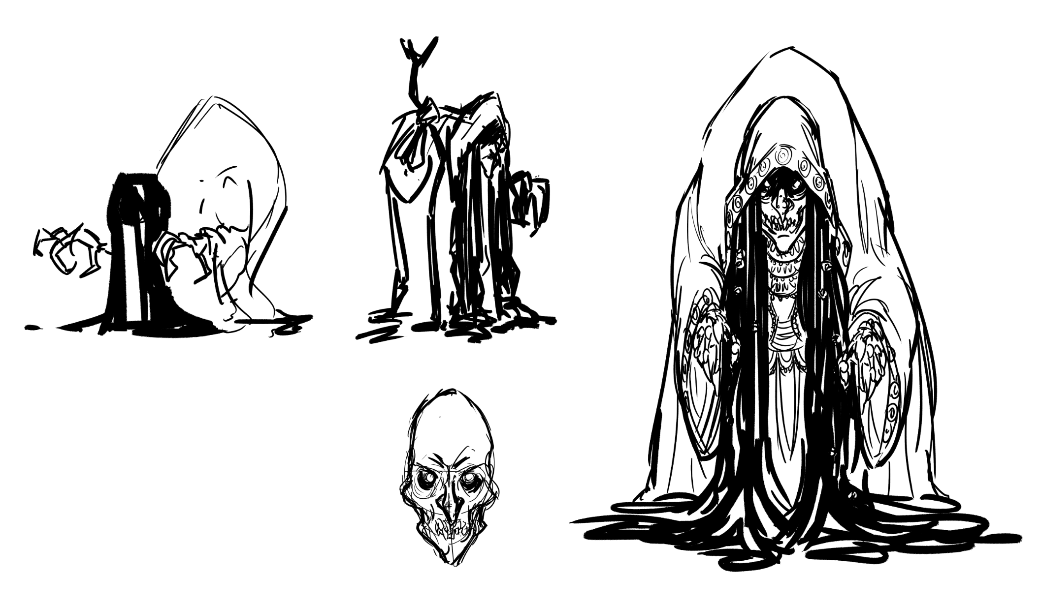 Early sketches of Thessaly by Nik Scarr