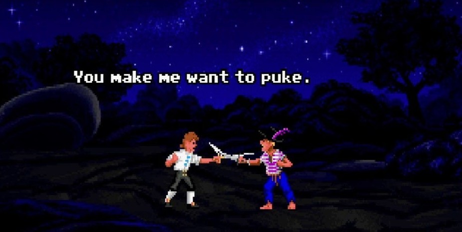 Secret of Monkey Island (1990) — insult sword fighting