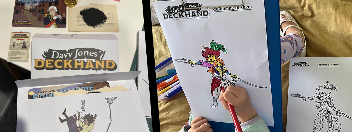 PAX booty — VIP packs, chocolate coins and colouring sheets