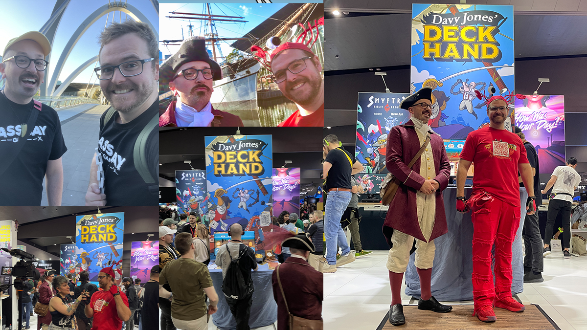 Ben and Tepene in costume at PAX Australia